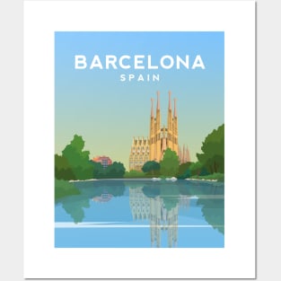 Barcelona, La Sagrada Familia, Spain Posters and Art